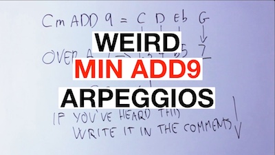 minor add9 arpeggio