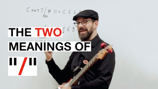 slash chord two meanings